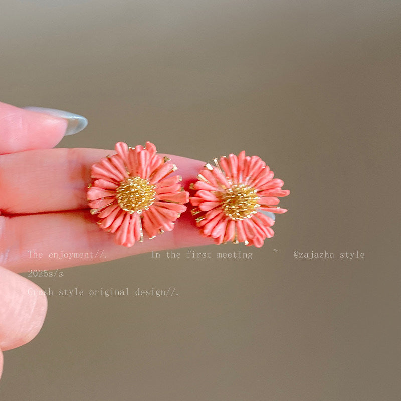 Seaside Vacation Style Flower Tassel Female Atmosphere Fairy Beaded Rings