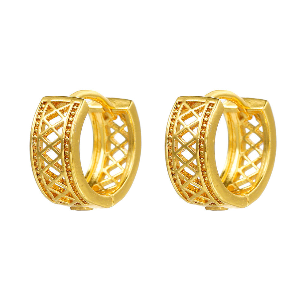 Ear Hollow Pattern Clip Fashion Geometry Female Rings