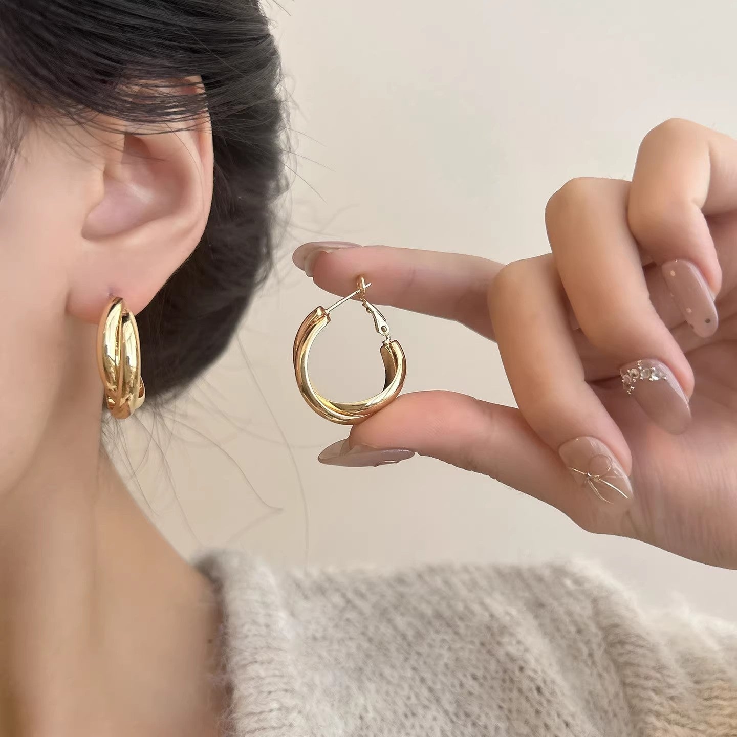 Women's Zircon Tassel Light Luxury High Sense Stud Earrings