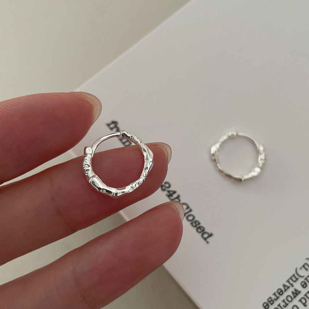 Niche High-grade Ear Bone Sterling Sier Rings
