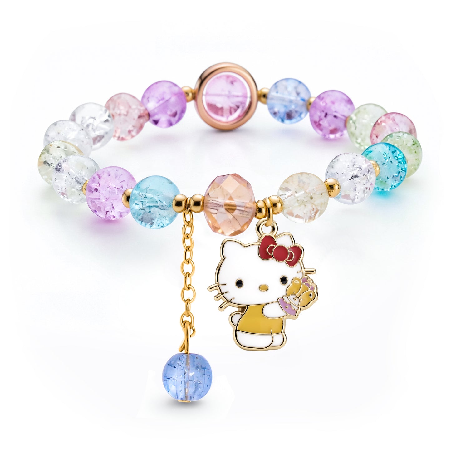 Children's Little Korean Style Sister Crystal String Bracelet