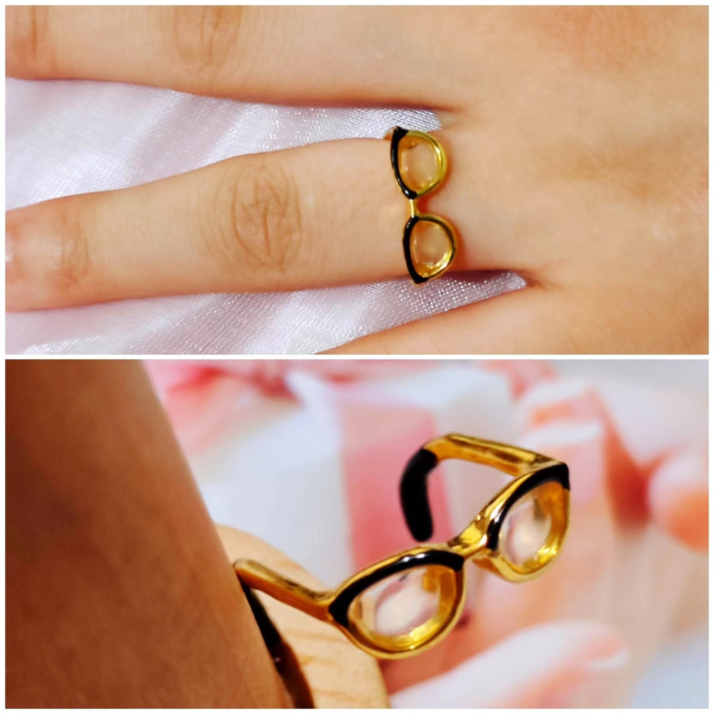 Mori Open Adjustable Enamel Coloring Finger Ring