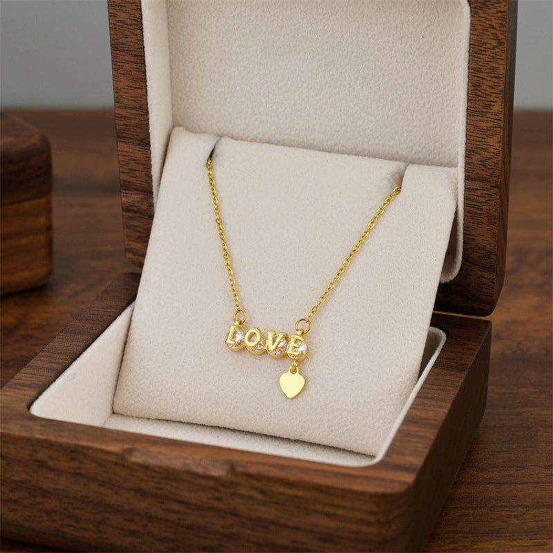 Titanium Steel Female Niche Simple Temperament Clavicle Pendants
