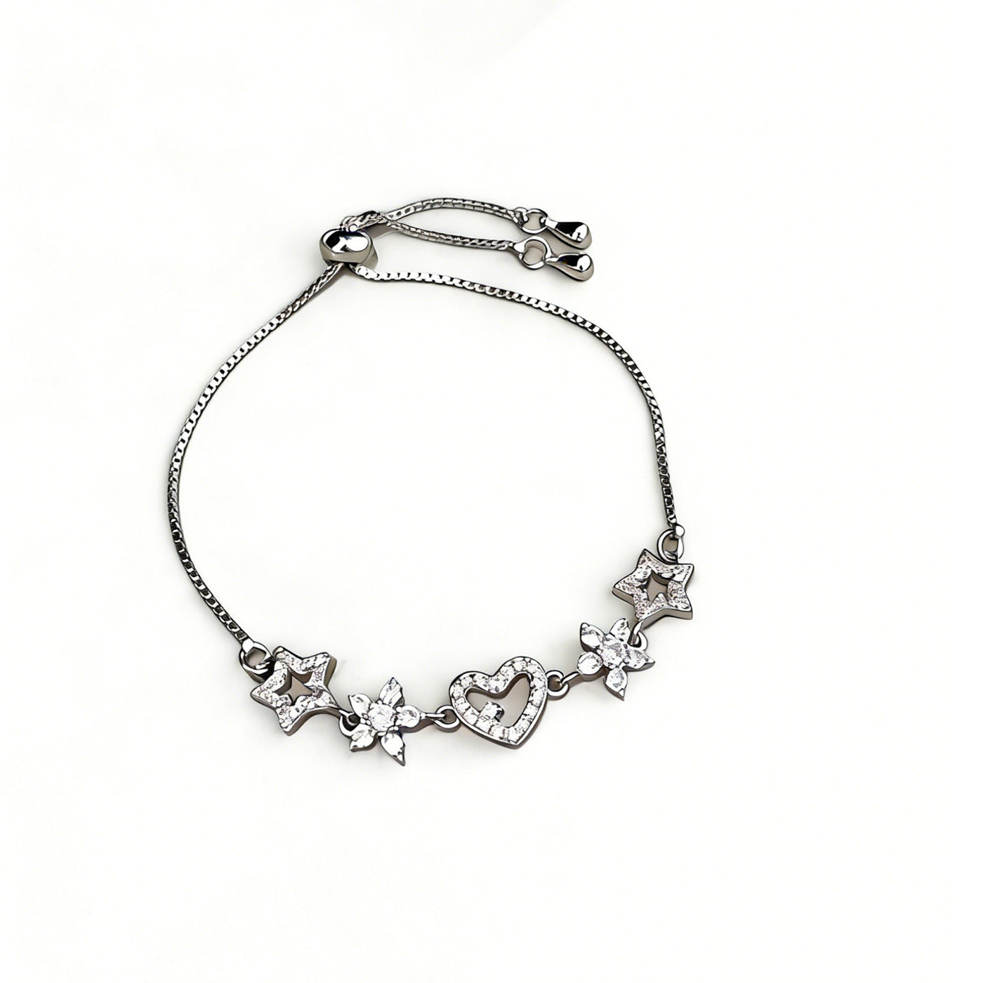 Women's Fully Jeweled Loving Heart Light Luxury High-grade Versatile Niche Bracelet