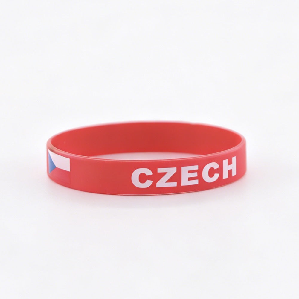 Cup Silicone National Team Canada Ink Flag Bracelets