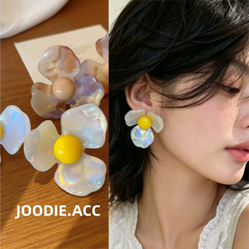 Style Fresh Magic Beads Bright Flower Fashionable Rings