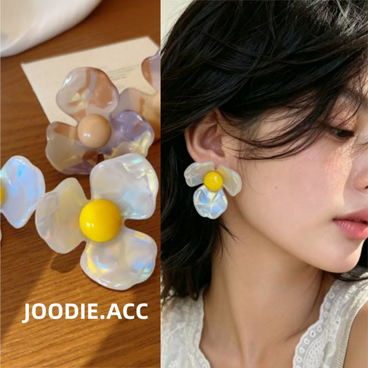 Style Fresh Magic Beads Bright Flower Fashionable Rings