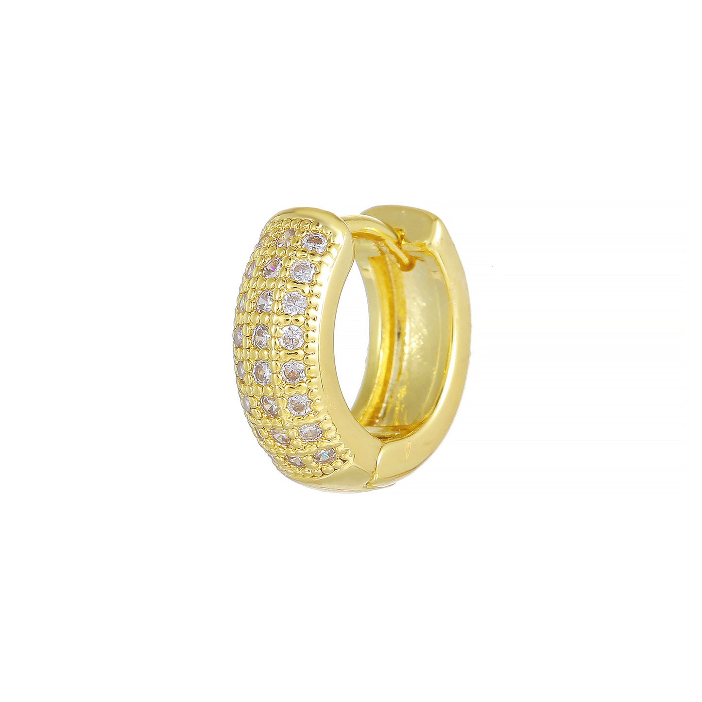 Inlaid Zircon Gold Color Protection Personality Ear Buckle