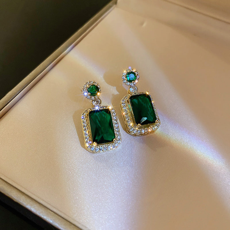 Zircon Butterfly Water Drop Ear Female Rings