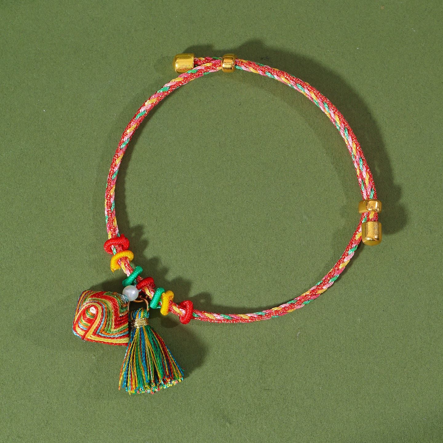Festival Colorful Rope Ethnic Style Hand-woven Adult Small Sachet Carrying Bracelet