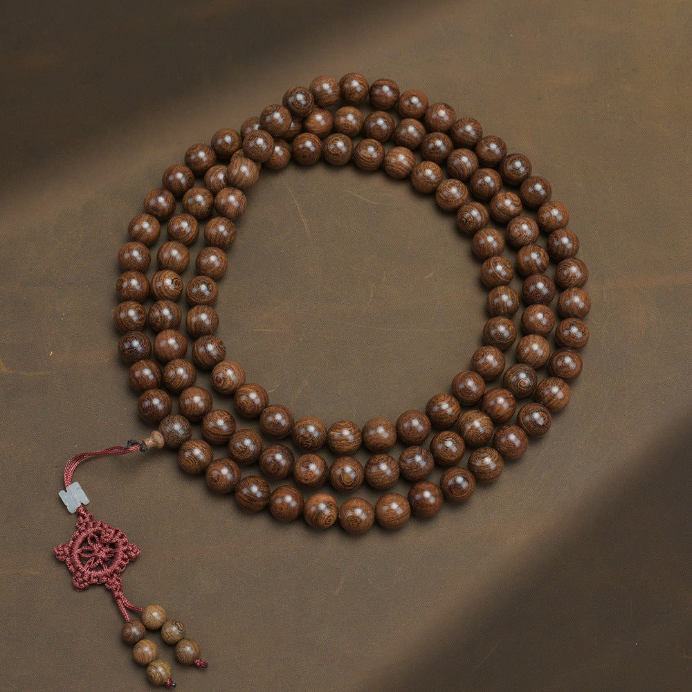 Men's Loose Round Beads Pieces Prayer Silkwood Bracelets