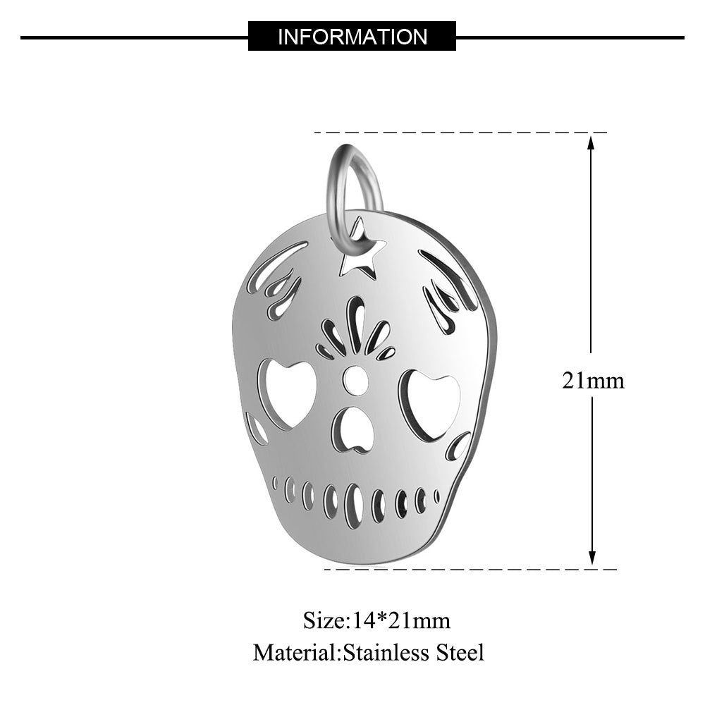 Steel Ornament Map Pineapple Gear Feather Bear Pendants