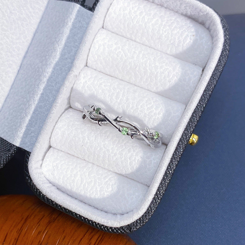 Colorful Zircon Design Light Luxury High-grade Rings