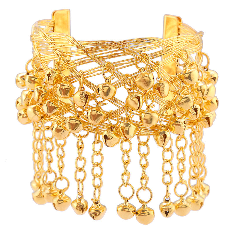 Bell Metal Arm Chain Indian Dance Bracelets