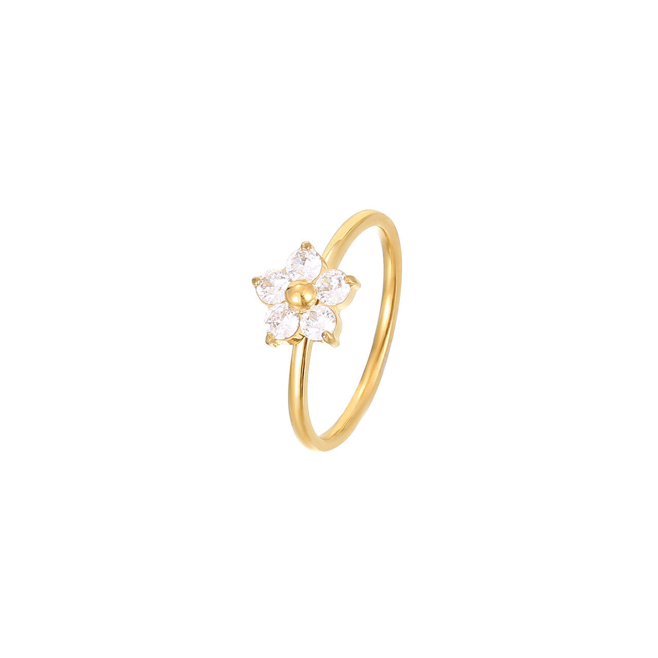 Flower Cold Style Personality High Sense Rings