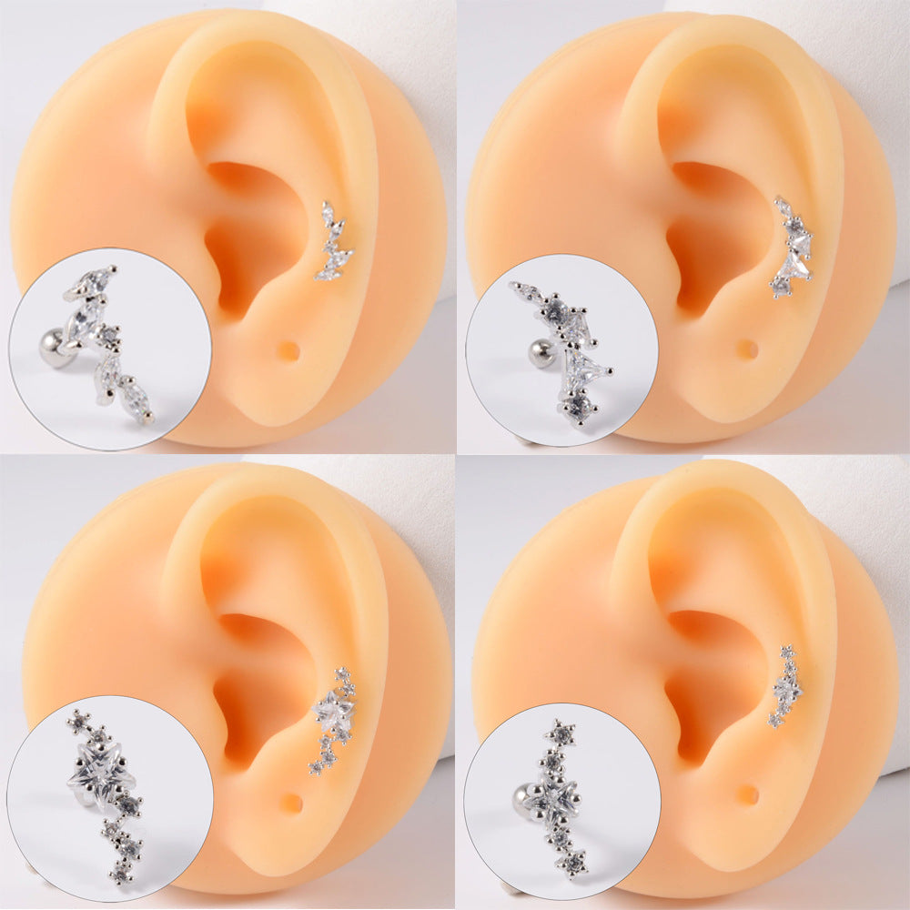 Multi Personalized Zircon Fashion Flower Animal Earrings