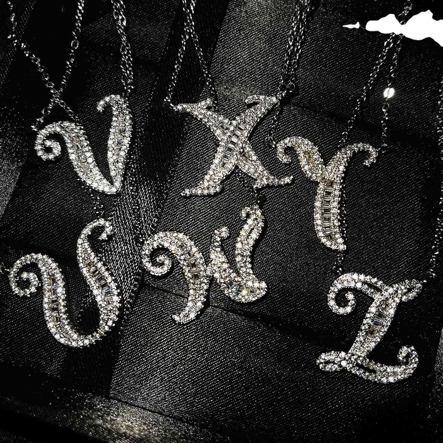 Broadcast French English Letter Your Name Pendants