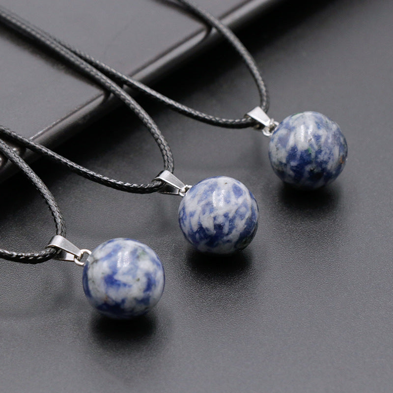 Natural Crystal Tigereye Aventurine Ball Scenic Pendants