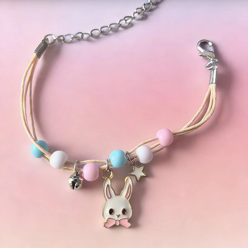 Women's Popular Cartoon Simple Ceramic Girlfriends Small Bracelet