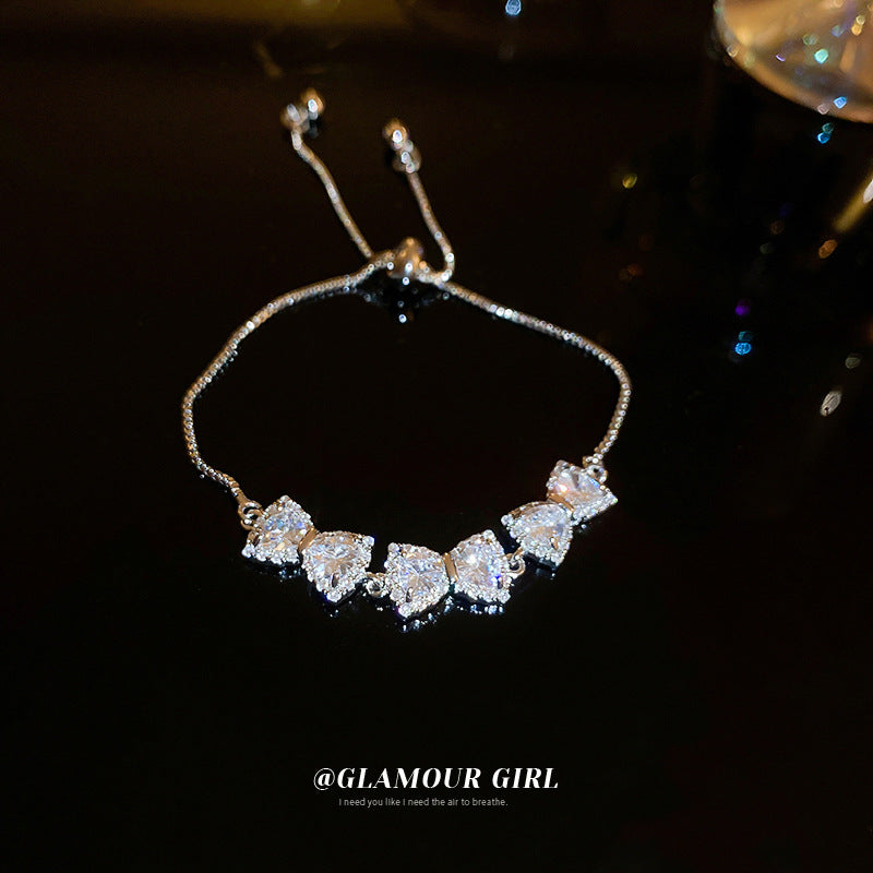 Zircon Bow Stitching Simple Fashion Personality Bracelet