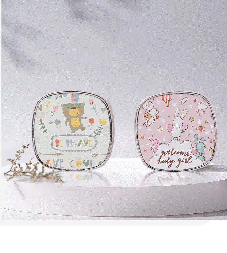 Heart-shaped Round Water Drop Triangle Square Blank Earrings