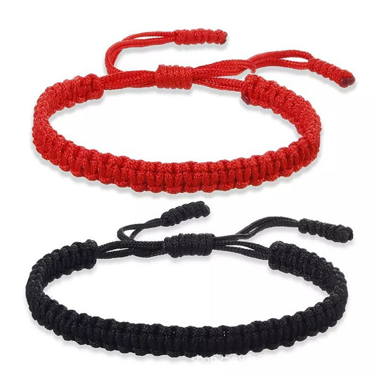 Handmade Woven Jin Gang Knot Flat Colorful Lucky Carrying Strap Bracelet