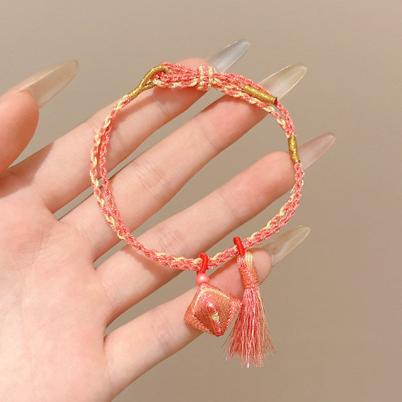 Women's & Men's Colorful Braided Rope Thread Design Simple Bracelet