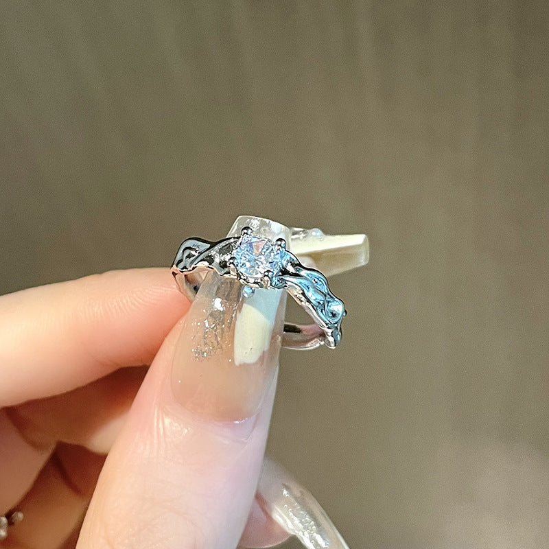 Butterfly Full Diamond Open-end Zircon Cold Rings