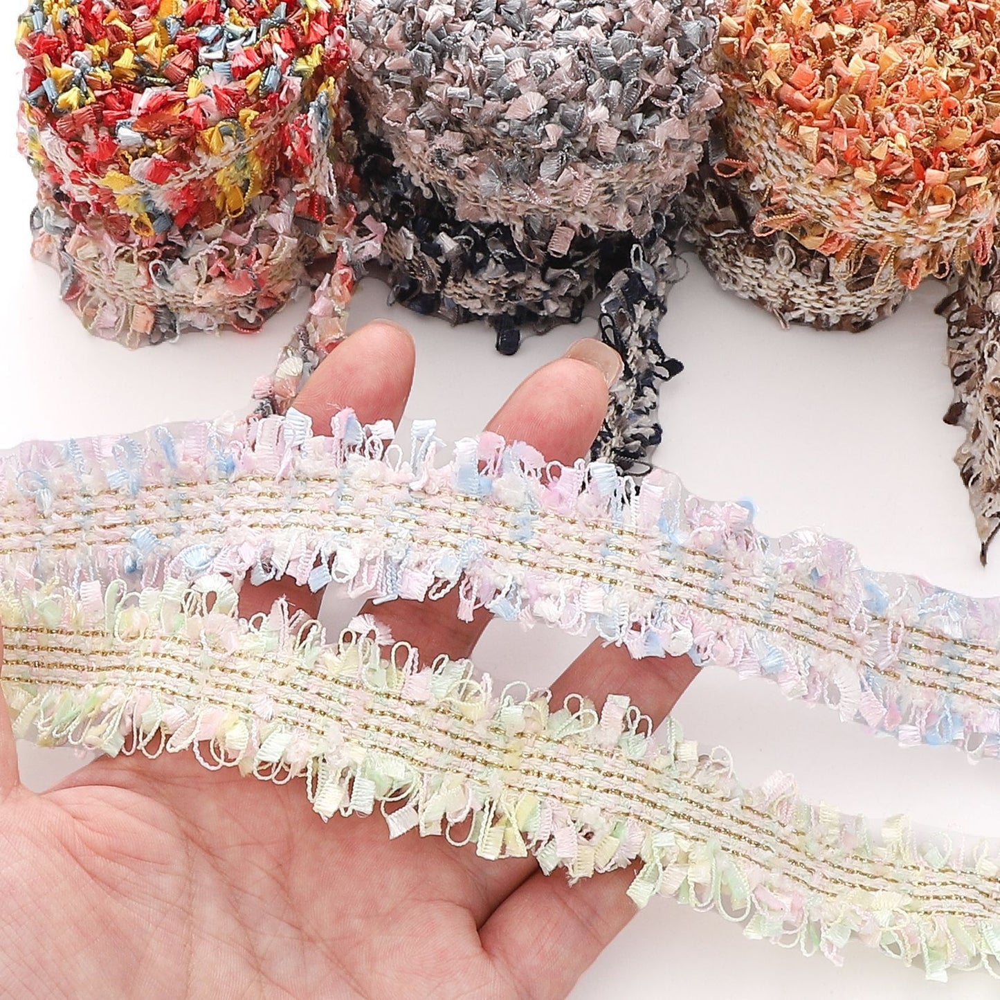 Classic Style Polyester Lace Handmade Suitcase Hat Weaving Rope Jewelry Accessories