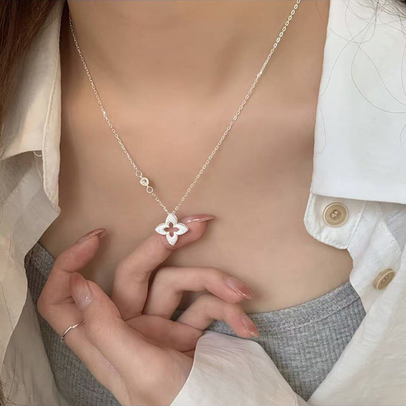 Ocean Heart Female With Hearts Clavicle Chain Necklace