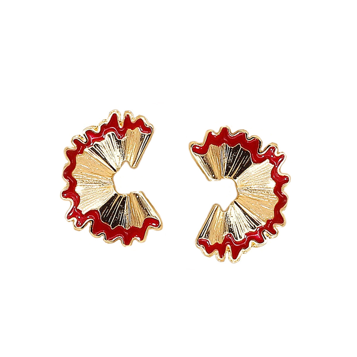 Women's Pencil Chip Design Drop Oil Cute Stud Earrings