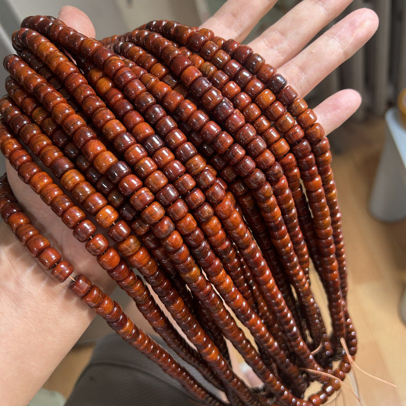 Natural Ox Bone Barrel Beads Buddha Bracelet