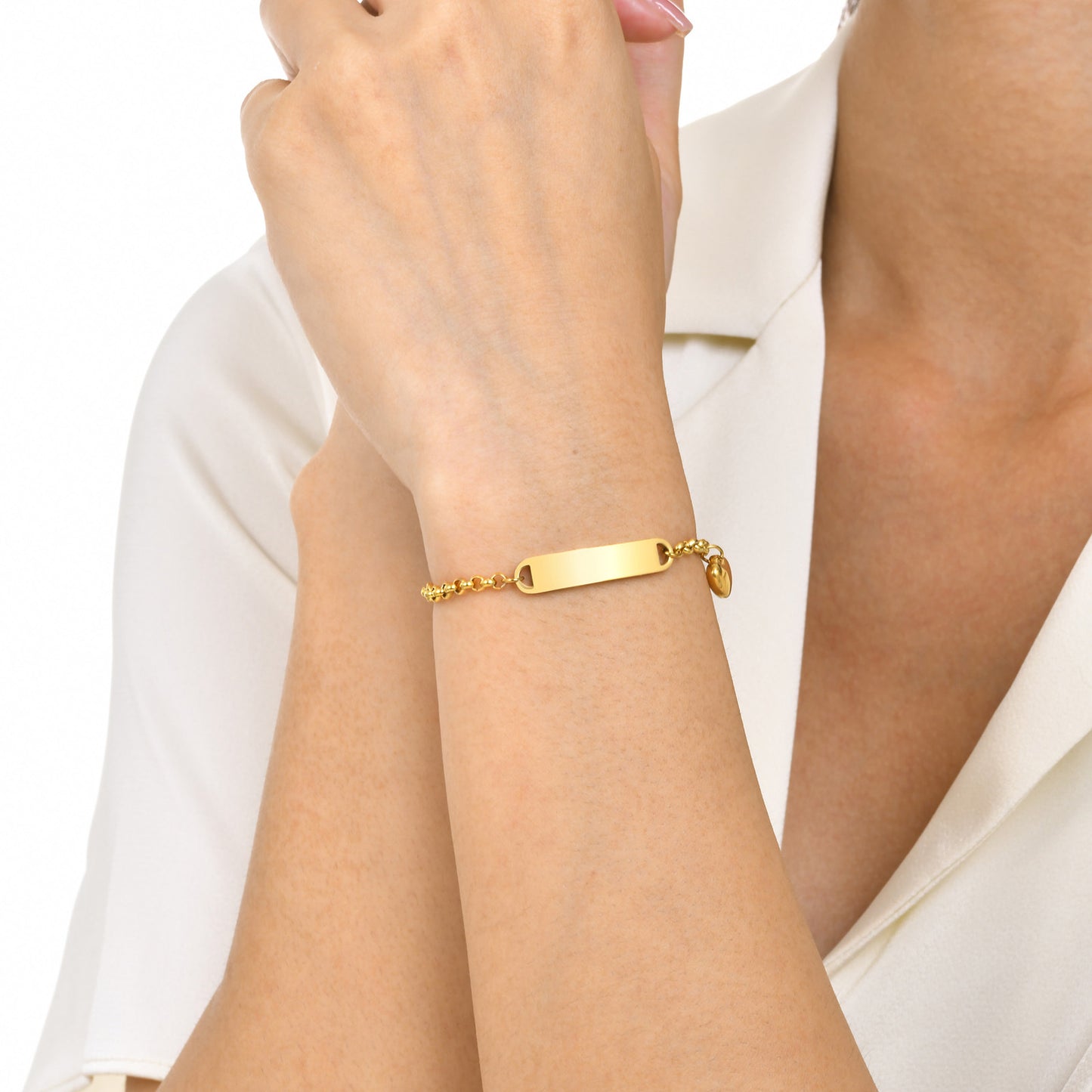 Women's & Children's Fashion Blank Curved Can Carve Writing Bracelets