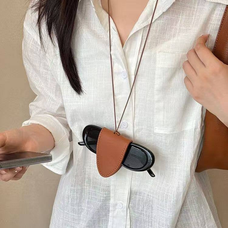 Casual Stylish Adjustable Sier Leather Halter Magnetic Necklace