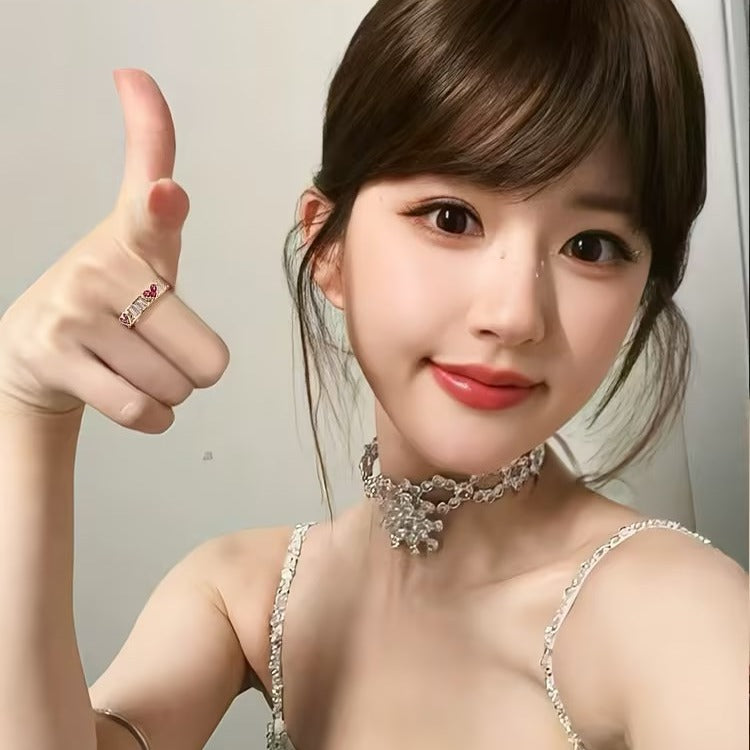 Niche Unique Index Finger Light Luxury Rings