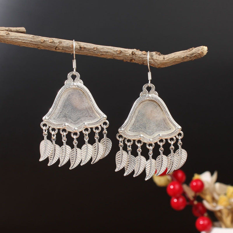 Ethnic Minority Style Handmade Miao Sier Earrings
