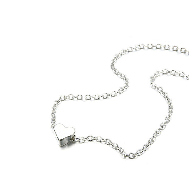 Heart Love Simple Clavicle Chain Fashion Necklaces