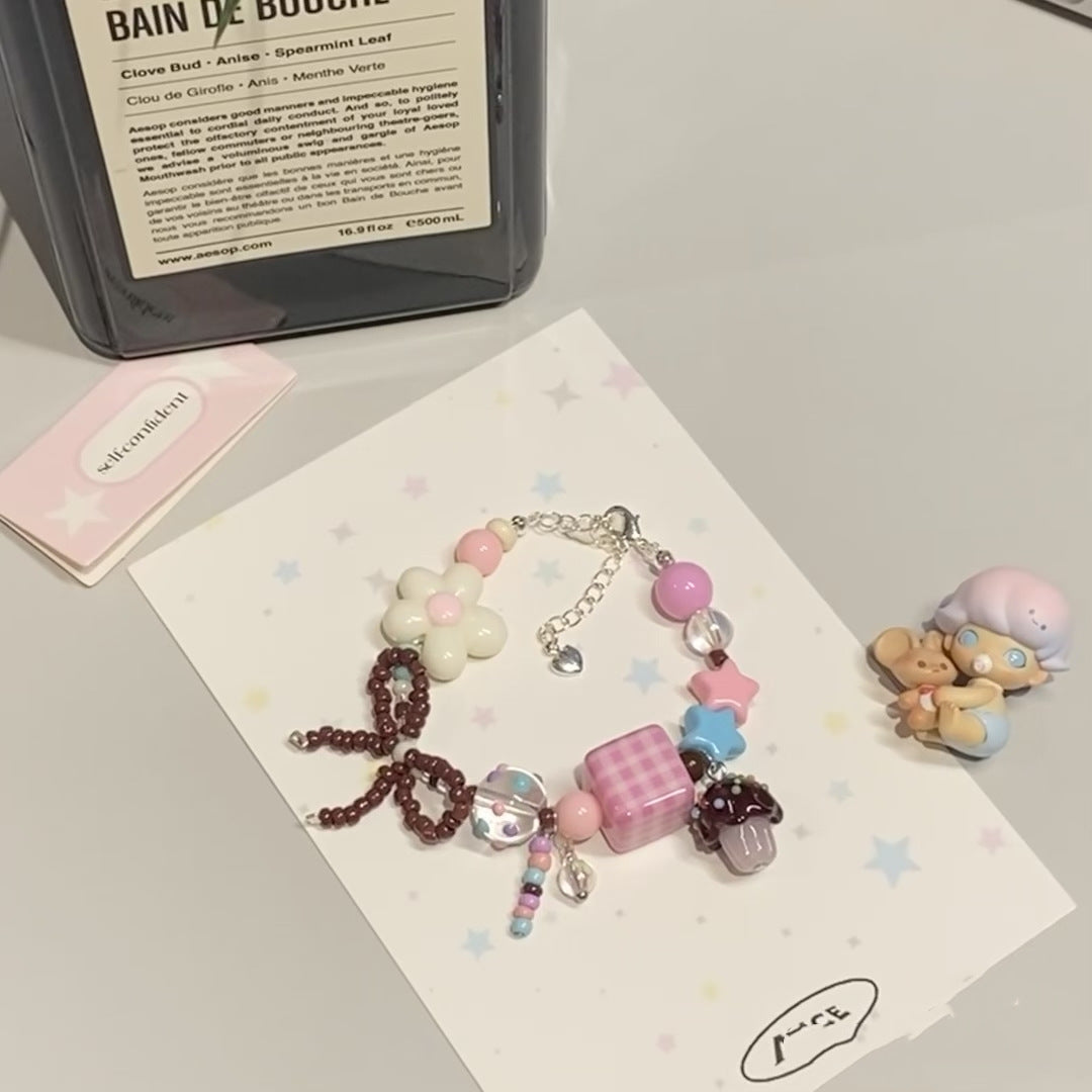 Apple Beaded Female Summer Dopamine Personality Bracelets