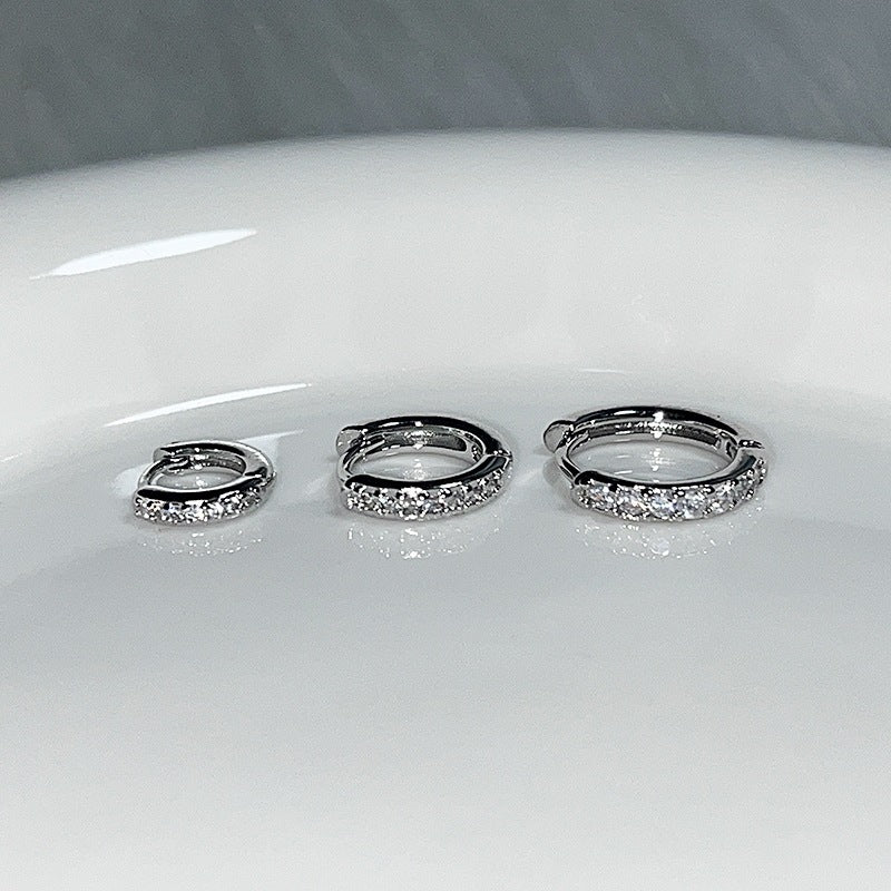 Mini Diamond Small Edge Clip Simple Twin Niche Rings