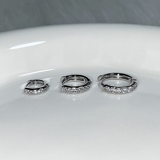 Mini Diamond Small Edge Clip Simple Twin Niche Rings