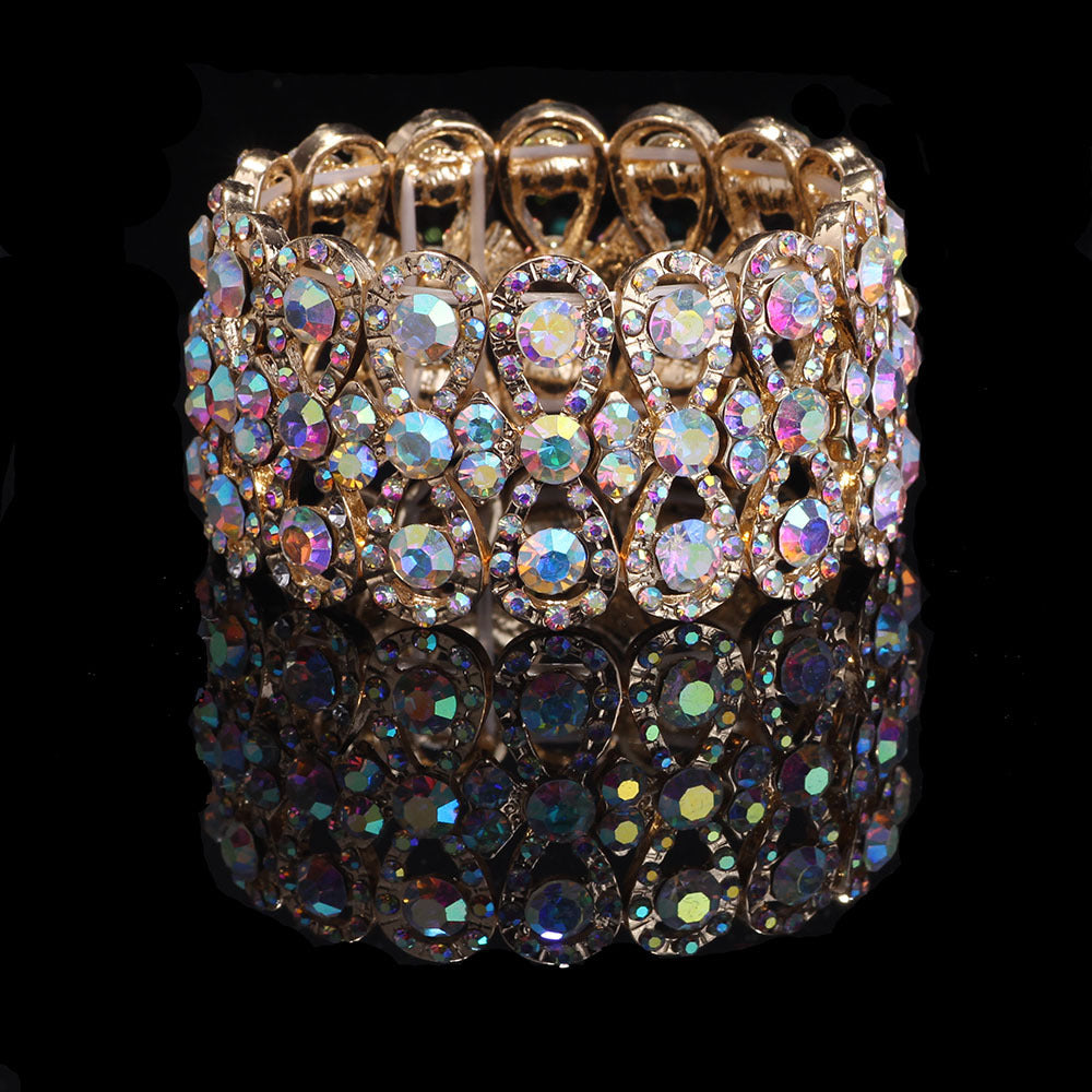 Luxury Crystal Stretch Handmade Words Brace Bracelet