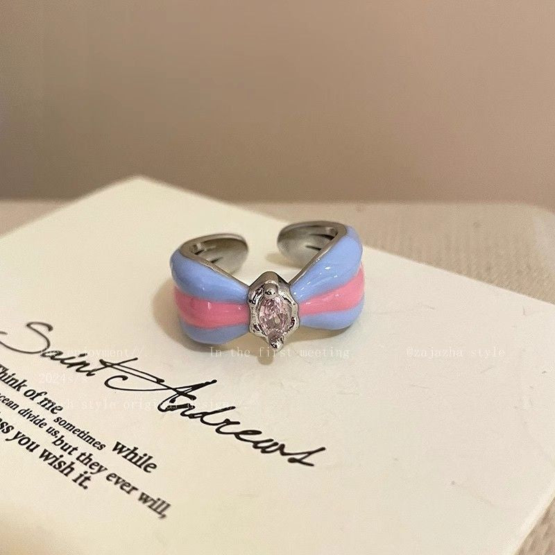 Women's Ancient Retro Fashion Twin Temperament Personality Style Rings