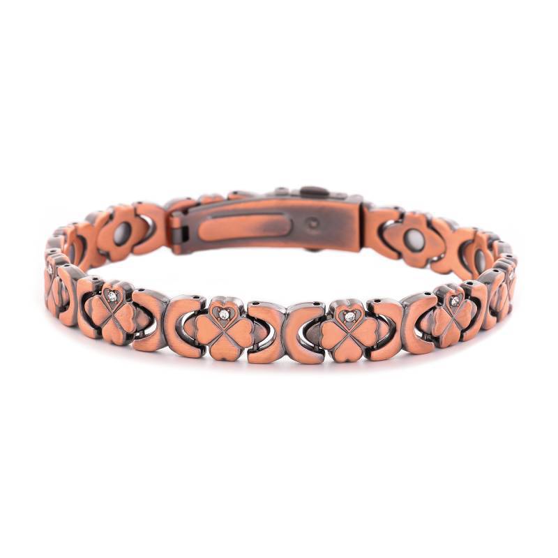Luxury Fashion Rose Flower Magnet Diamond Single Bracelet