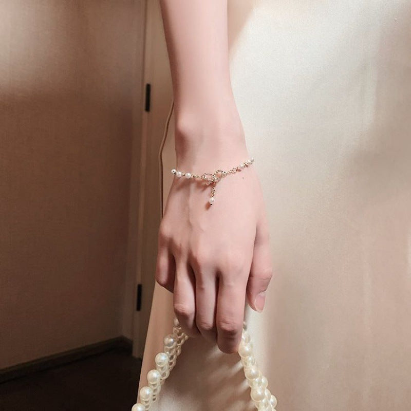 Heart Bow Sweet Simple Design Girlfriend Bracelet