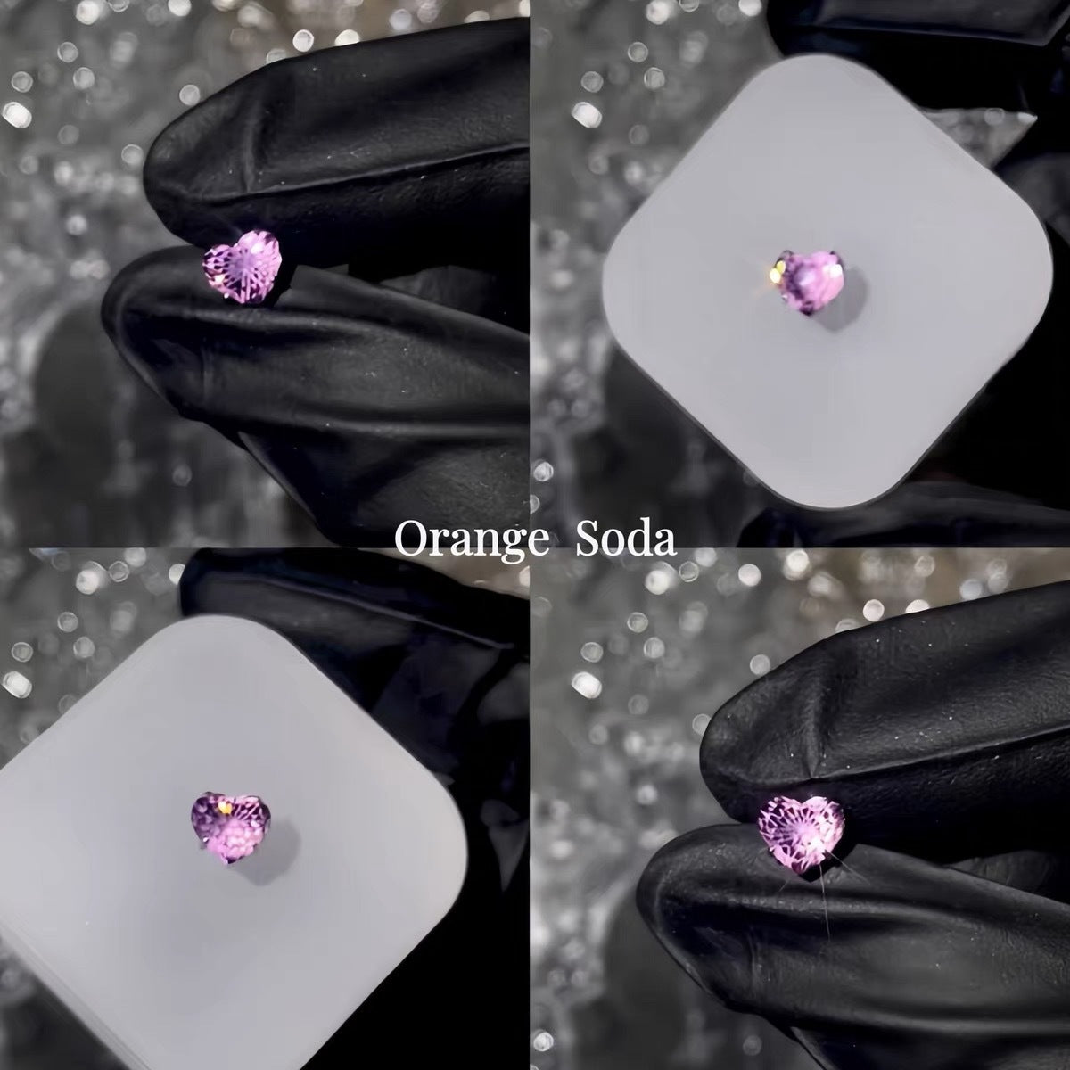 Fireworks Loving Heart Zircon Ear Bone Titanium Stud Earrings