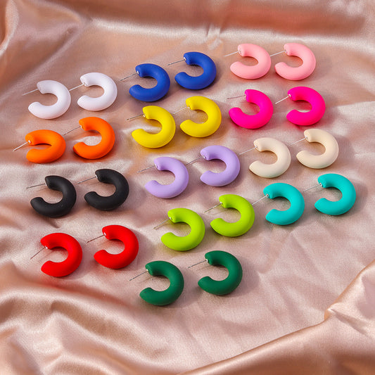 Hollow Arc Fashion Creative Design Temperament Earrings