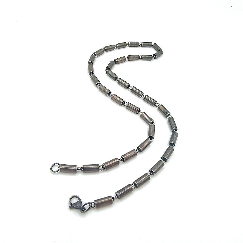 Men's Mobius Hip Hop Geometric Vintage Handmade Stainless Necklace