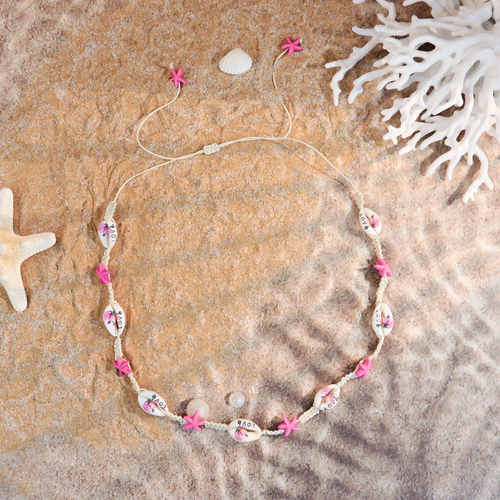 Holiday Ocean Style Cartoon Shell Design Starfish Necklaces