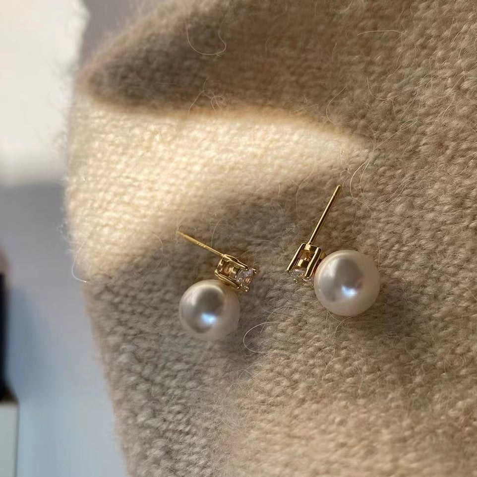 Perfect Circle Strong Light Pearl Really Many Earrings