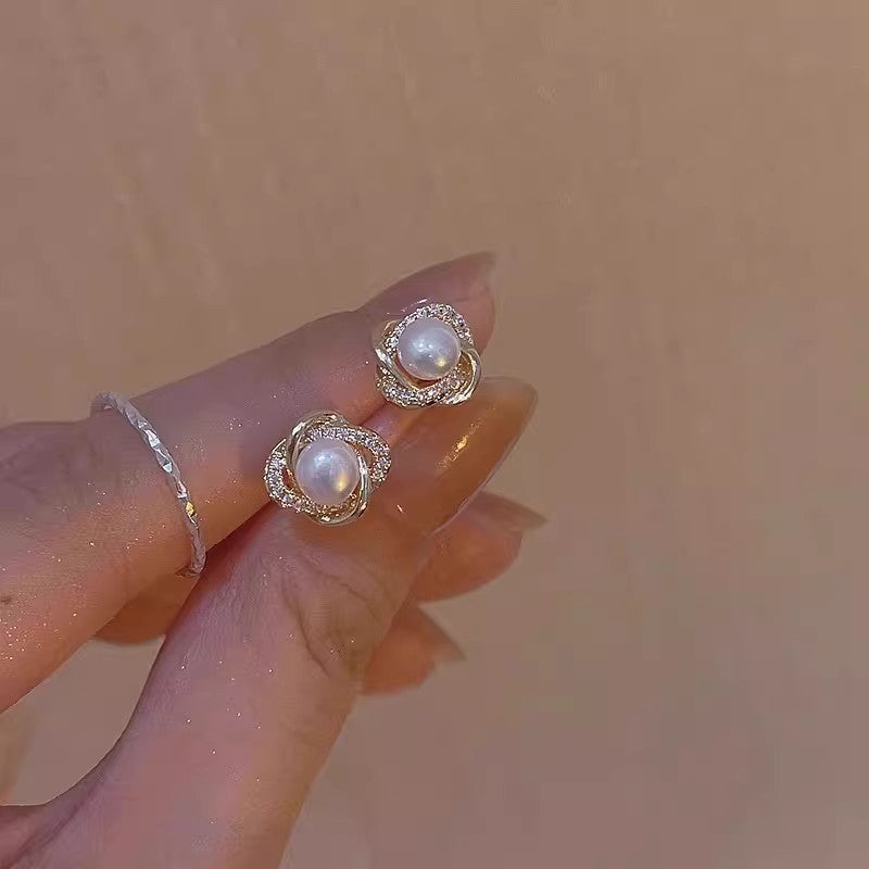 Women's Zircon Tassel Light Luxury High Sense Stud Earrings